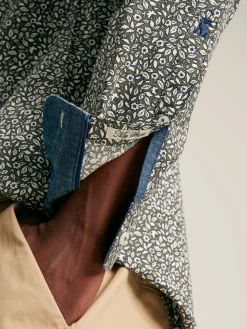 Joules Invitation Green Floral Cotton Shirt GreenFloral