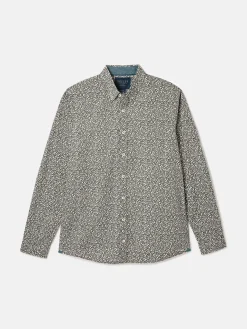 Joules Invitation Green Floral Cotton Shirt GreenFloral