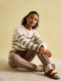 Online Joules Ivy Tan Brown 100% Cashmere Jumper TanBrown