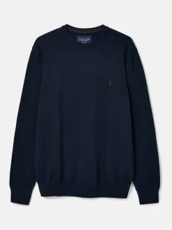 Discount Joules Jarvis Crew Neck Knitted Jumper Navy