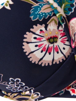 Outlet Joules Jasmine Navy Floral Bikini Top NavyFloral