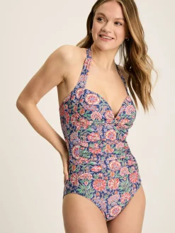 Best Joules Jasmine Printed Swimsuit Navy