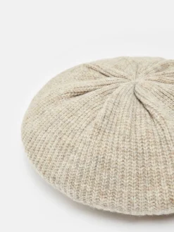 New Joules Joelle Knitted Beret Oatmeal