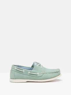 Discount Joules X Chatham Jetty Deck Shoes Green
