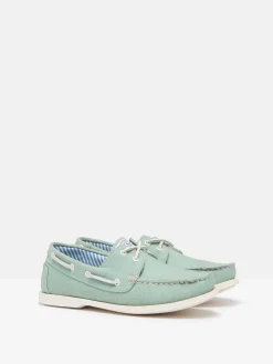 Discount Joules X Chatham Jetty Deck Shoes Green