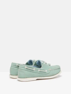 Discount Joules X Chatham Jetty Deck Shoes Green