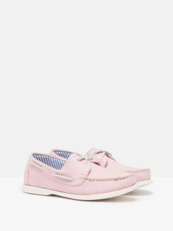 Discount Joules X Chatham Jetty Deck Shoes Pink