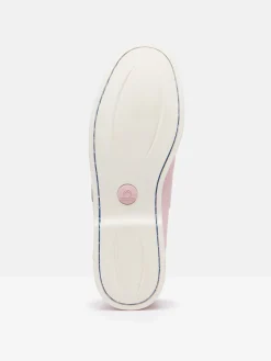 Discount Joules X Chatham Jetty Deck Shoes Pink