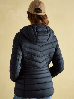 Sale Joules Kenley Showerproof Padded Coat with Hood Navy