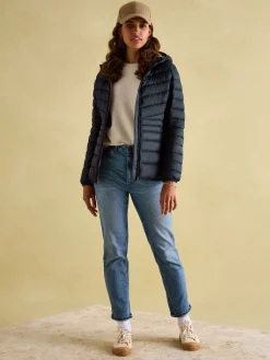 Sale Joules Kenley Showerproof Padded Coat with Hood Navy