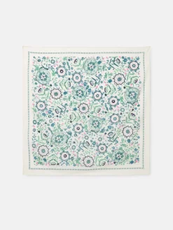 Sale Joules Kensington Cotton Square Scarf Cream