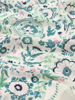 Sale Joules Kensington Cotton Square Scarf Cream