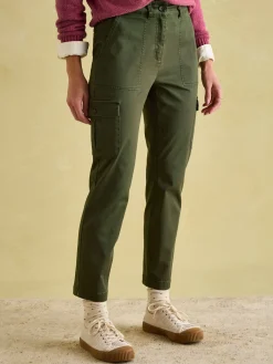Outlet Joules Khaki Green Slim Fit Cargo Trousers KhakiGreen