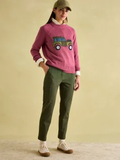 Outlet Joules Khaki Green Slim Fit Cargo Trousers KhakiGreen