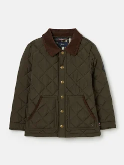 Online Joules Kids' Ambrose Diamond Quilted Jacket Green