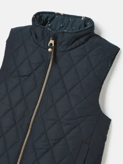 Sale Joules Kids' Atwell Navy Blue Showerproof Reversible Gilet NavyBlue