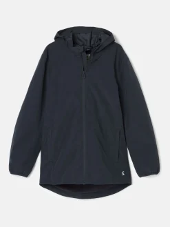 Best Joules Kids' Ayston Navy Blue Waterproof Fleece Lined Raincoat NavyBlue