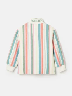 Outlet Joules Kids' Burnham Multi Stripe Funnel Neck Sweatshirt MultiStripe