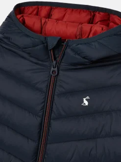 Clearance Joules Kids' Cairn Navy Blue Showerproof Padded Jacket NavyBlue