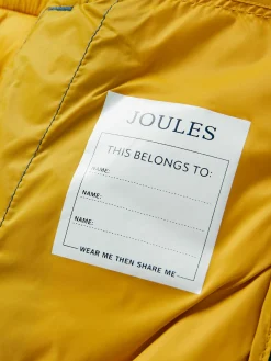 Online Joules Kids' Crofton Blue & Green Hotchpotch Showerproof Quilted Gilet Blue&GreenHotchpotch