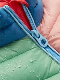 Sale Joules Kids' Crofton Pink Hotchpotch Showerproof Quilted Gilet PinkHotchpotch