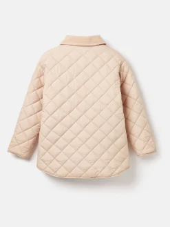 Joules Kids' Mayberry Quilted Jacket Natural