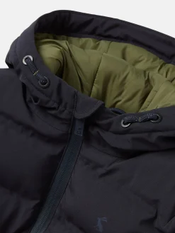 Joules Kids' Padwell Navy Blue Waterproof Padded Coat with Hood NavyBlue