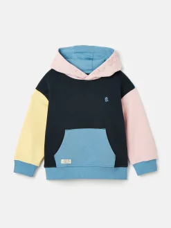 Clearance Joules Kids' Parkside Colour Block Hoodie With Pocket ColourBlock