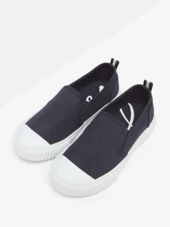Joules Kids' Peasy Slip On Plimsolls Blue