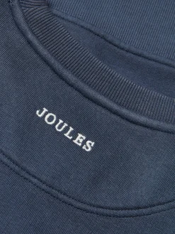Outlet Joules Kids' Sundaze Navy Blue Crew Neck Slogan Sweatshirt NavyBlue