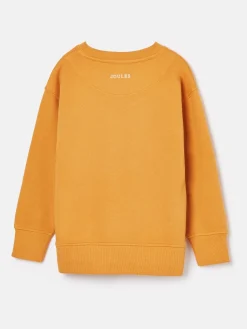 Best Joules Kids' Sundaze Crew Neck Slogan Sweatshirt Yellow