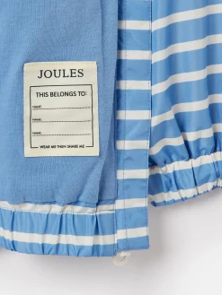 Discount Joules Kids' Windbreaker Blue & White Striped Waterproof Raincoat Blue&WhiteStriped