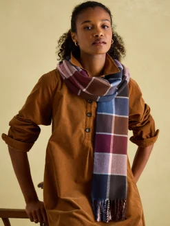 Joules Langtree Berry & Navy Scarf Berry&Navy