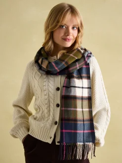 Sale Joules Langtree Green & Pink Scarf Green&Pink