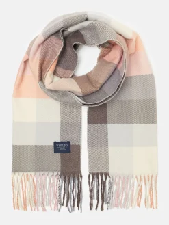 Clearance Joules Langtree Pink & Grey Scarf Pink&Grey