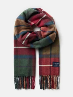 New Joules Langtree Red & Green Scarf Red&Green