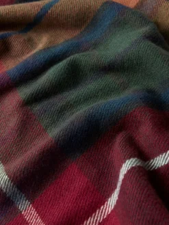 New Joules Langtree Red & Green Scarf Red&Green