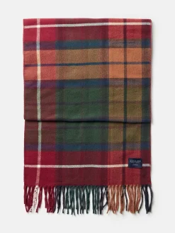 New Joules Langtree Red & Green Scarf Red&Green