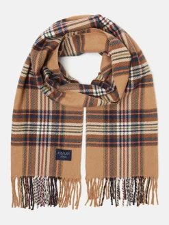New Joules Langtree Rust Brown Scarf RustBrown