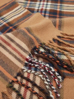 New Joules Langtree Rust Brown Scarf RustBrown