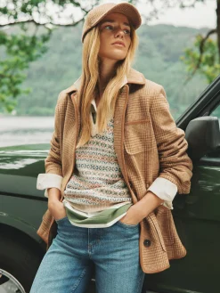 Discount Joules Launton Tweed Jacket Check