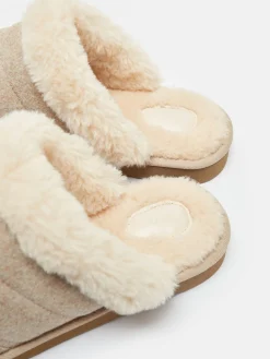Online Joules Lazydays Fleece Lined Slippers Oatmeal