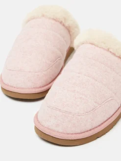 Joules Lazydays Fleece Lined Slippers Pink