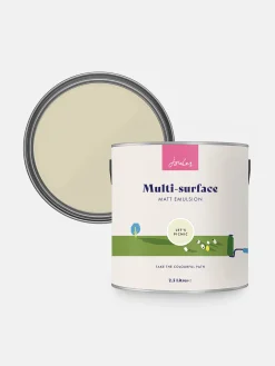 New Joules Let's Picnic Cream Multi Surface Matt Emulsion Let'sPicnicCream