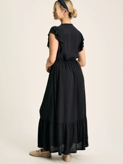 Joules Lillia Navy Blue Tie Waist Tiered Dress NavyBlue