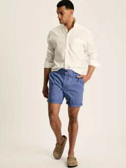 Outlet Joules Linen Blend Plain Long Sleeve Shirt White