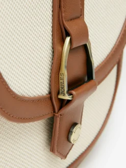 Discount Joules Ludlow Canvas Cross Body Bag Tan