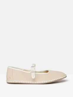Best Joules Maddison Canvas Mary Jane Shoes Neutral