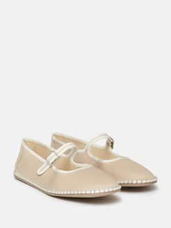 Best Joules Maddison Canvas Mary Jane Shoes Neutral