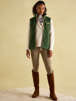 Online Joules Mallory Fleece Gilet Green